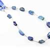 Natural Lapis Lazuli Faceted Nugget Beads Starnd Length 8 Inches and Size 7mm to 11mm approx.